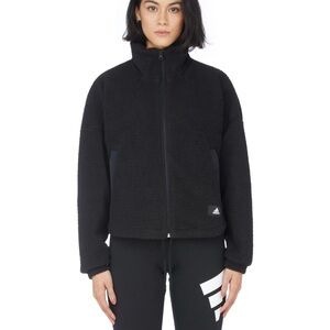 Adidas Women's Black Sherpa Top